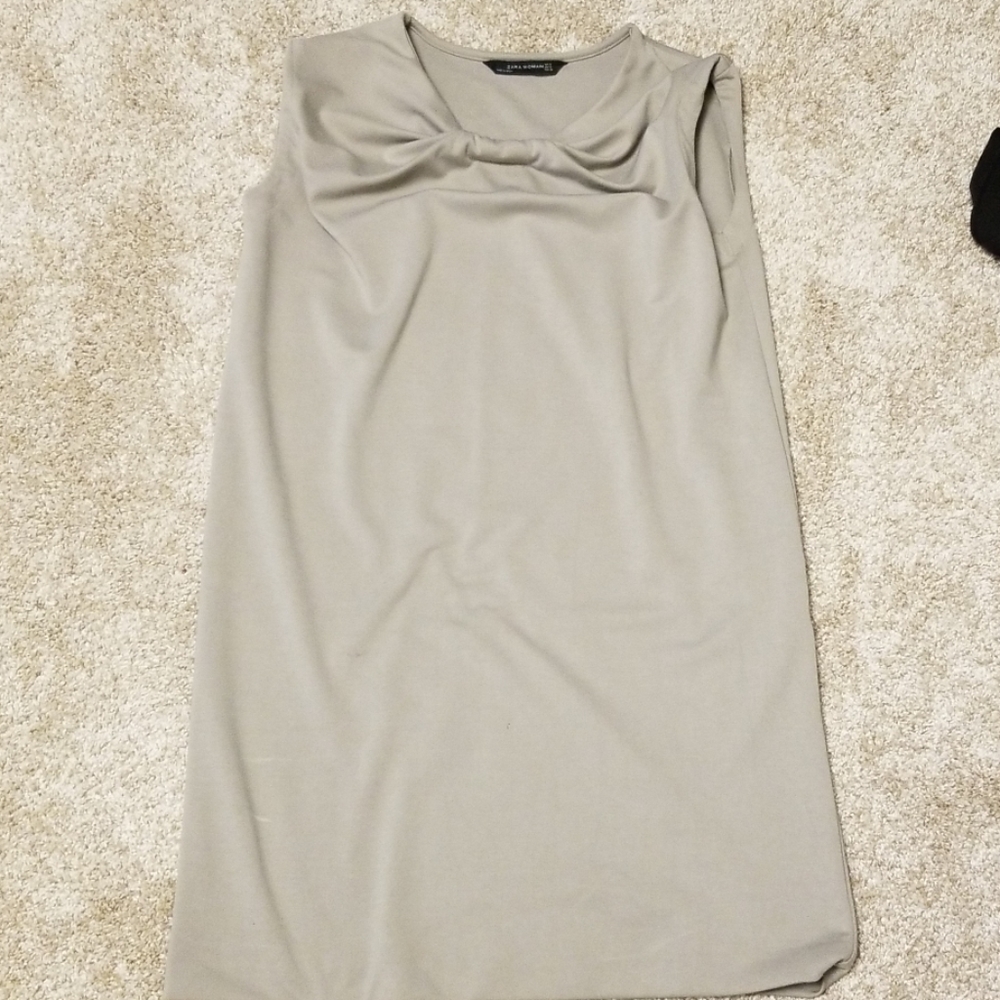 Zara knot front shift dress